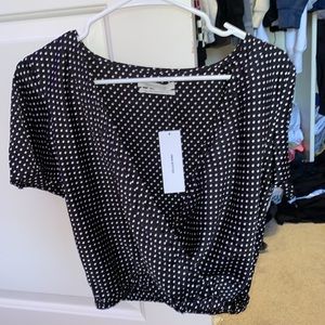 Urban outfitters low v neck top